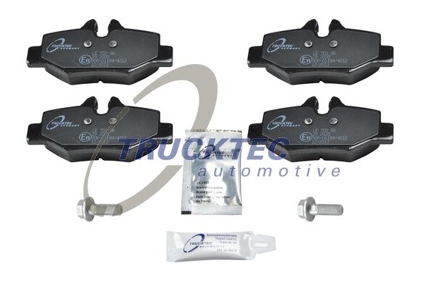 Bromsbeläggsats, Bakaxel Trucktec automotive 02.35.161 TRUCKTEC AUTOMOTIVE