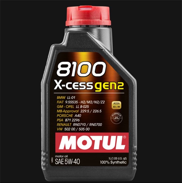 Motorolja Motul  8100 X-Cess Gen2 5W-40, Universal MOTUL
