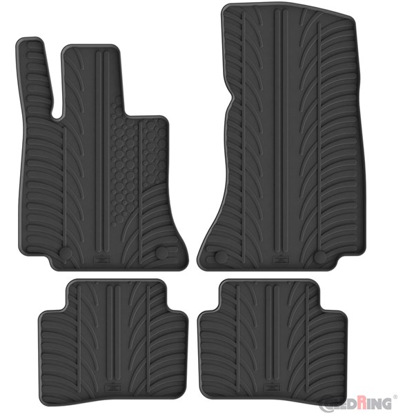 Gummimatta kupé Mercedes C-Class W206, Fram och bak Gledring GL 0 GledRing