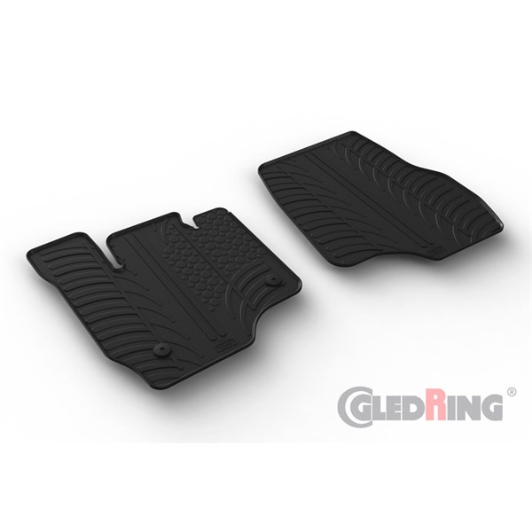 Gummimatta kupé Ford F-150 Super Crew (13&14th Gen.), Fram Gledri GledRing