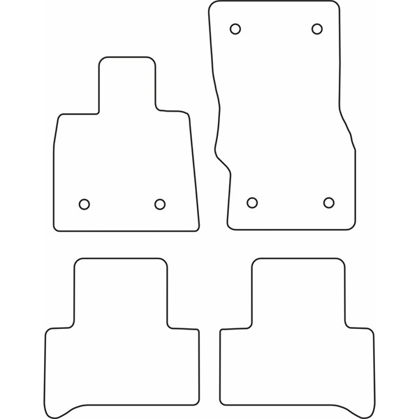 Textilmatta, kupé, Fram och bak Autostyle TM AR521V AutoStyle