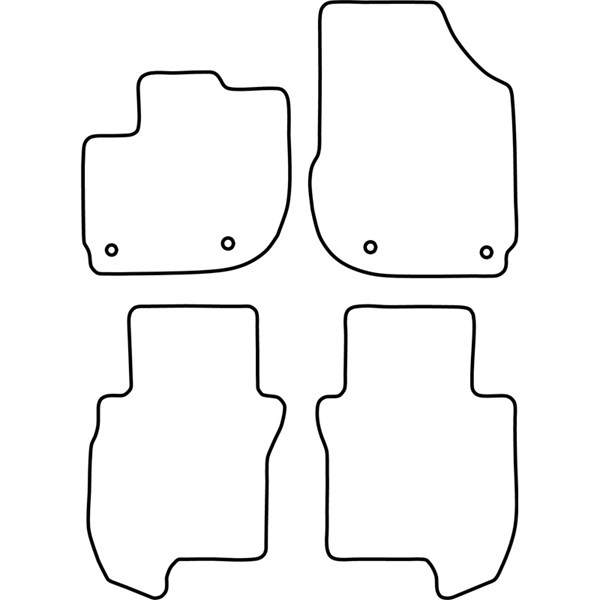 Textilmatta, kupé, Fram och bak Autostyle TM HO549 AutoStyle