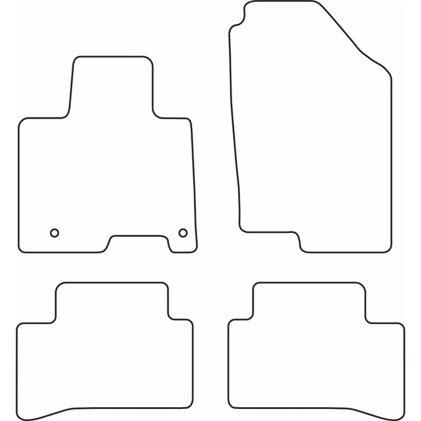 Textilmatta, kupé, Fram och bak Autostyle TM HY551 AutoStyle Textilmatta, kupé, Fram och bak Autostyle TM HY551 AutoStyle