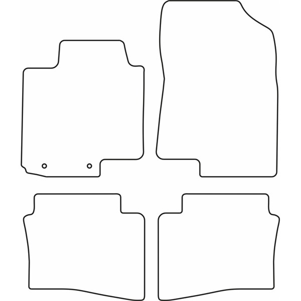 Textilmatta, kupé, Fram och bak Autostyle TM HY553V AutoStyle Textilmatta, kupé, Fram och bak Autostyle TM HY553V AutoStyle
