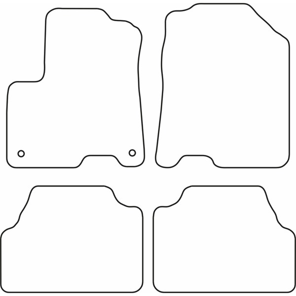 Textilmatta, kupé, Fram och bak Autostyle TM HY554 AutoStyle Textilmatta, kupé, Fram och bak Autostyle TM HY554 AutoStyle