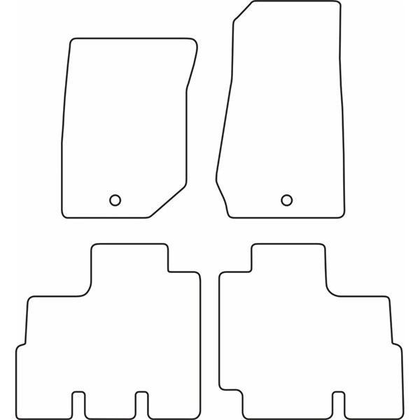 Textilmatta, kupé, Fram och bak Autostyle TM JE508V AutoStyle