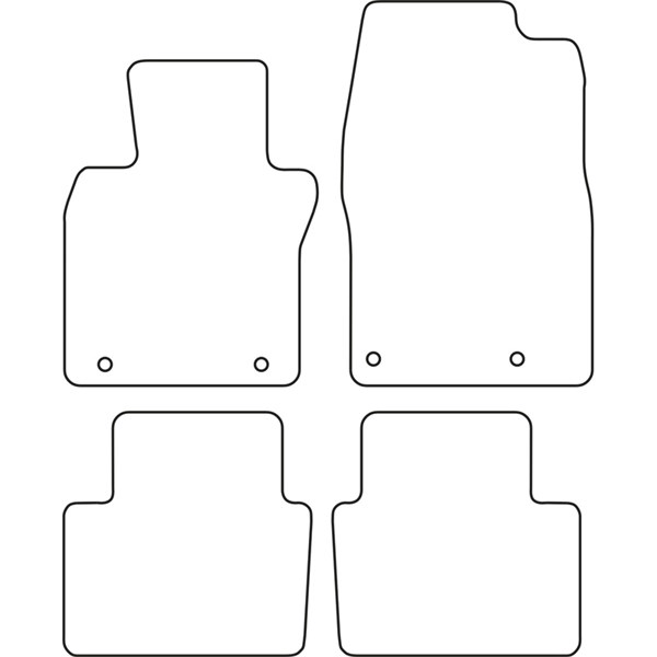 Textilmatta, kupé, Fram och bak Autostyle TM MA544V AutoStyle
