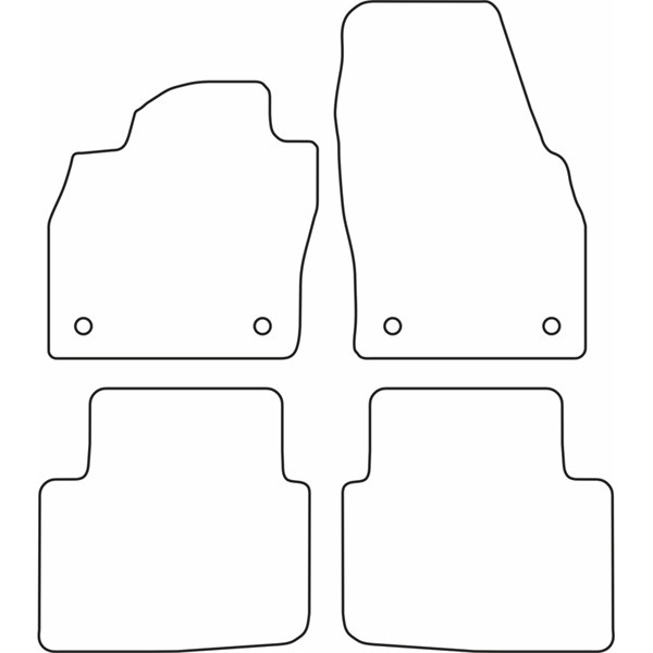 Textilmatta, kupé, Fram och bak Autostyle TM SK521V AutoStyle Textilmatta, kupé, Fram och bak Autostyle TM SK521V AutoStyle