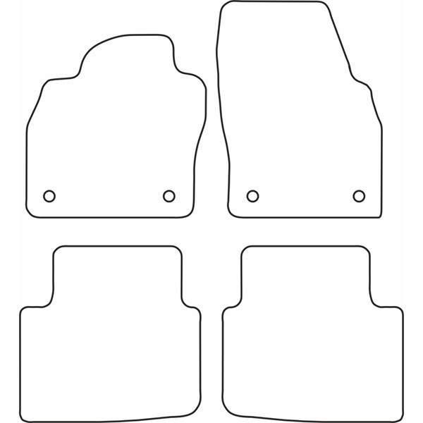 Textilmatta, kupé, Fram och bak Autostyle TM SK522 AutoStyle Textilmatta, kupé, Fram och bak Autostyle TM SK522 AutoStyle