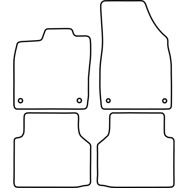 Textilmatta, kupé, Fram och bak Autostyle TM SK524 AutoStyle