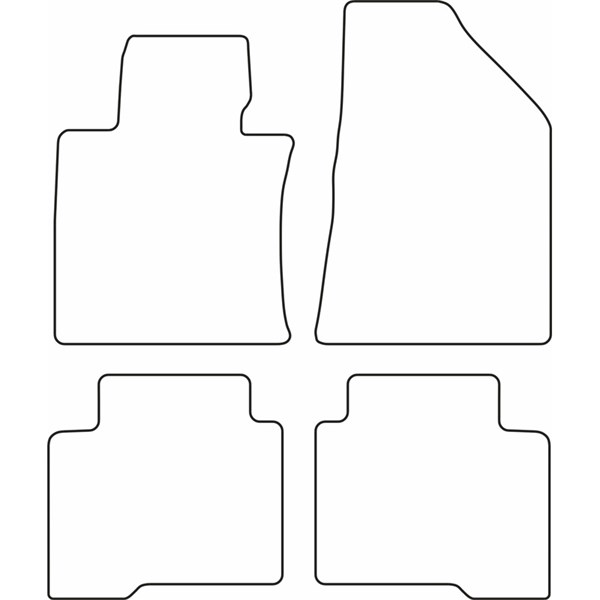 Textilmatta, kupé, Fram och bak Autostyle TM SY507V AutoStyle