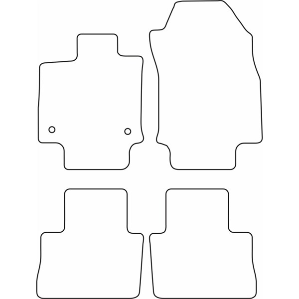 Textilmatta, kupé, Fram och bak Autostyle TM TO560V AutoStyle