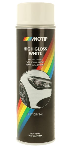 Vit sprayfärg högglans Motip 500ml, Universal