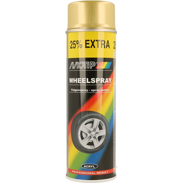 Fälgfärg spray guld Motip 500ml, Universal Fälgfärg spray guld Motip 500ml, Universal