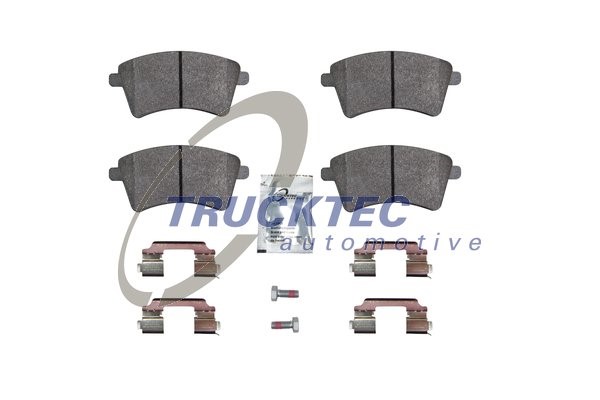 Bromsbeläggsats, Framaxel Trucktec automotive 02.35.445 TRUCKTEC AUTOMOTIVE