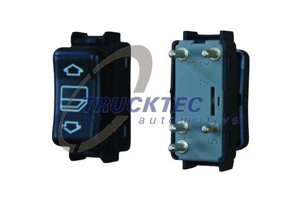 Brytare, fönsterhiss, Fram Trucktec automotive 02.58.021 TRUCKTEC AUTOMOTIVE