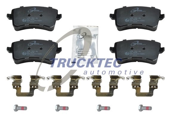 Bromsbeläggsats, Bakaxel TRUCKTEC AUTOMOTIVE