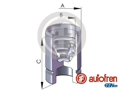 Kolv, bromsok, Bakaxel Autofren seinsa D025522 AUTOFREN SEINSA