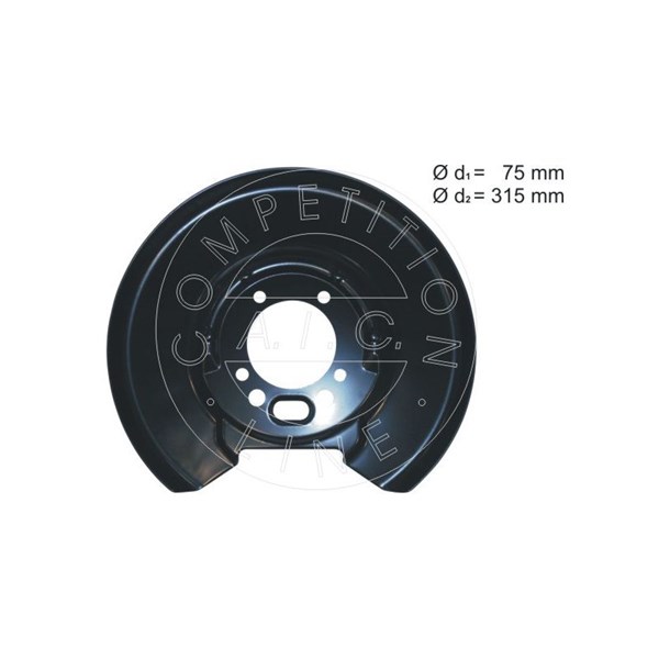 Bromssköld, Bakaxel höger, Bakaxel vänster Aic 57608 AIC