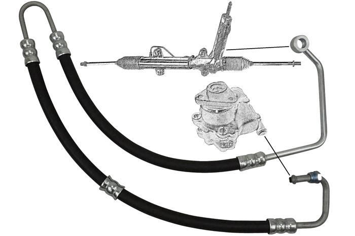 Hydraulikslang, styrsystem, Från hydraulpump till styrväxel Aic 5 AIC Hydraulikslang, styrsystem, Från hydraulpump till styrväxel Aic 5 AIC