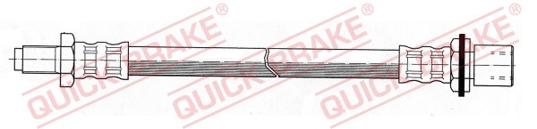 Bromsslang, Ytter, framaxel höger, framaxel vänster Bromsslang, Ytter, framaxel höger, framaxel vänster