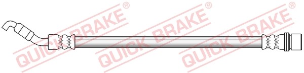 Bromsslang, Ytter, Bakaxel höger, Bakaxel vänster