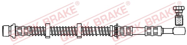 Bromsslang, framaxel höger, framaxel vänster