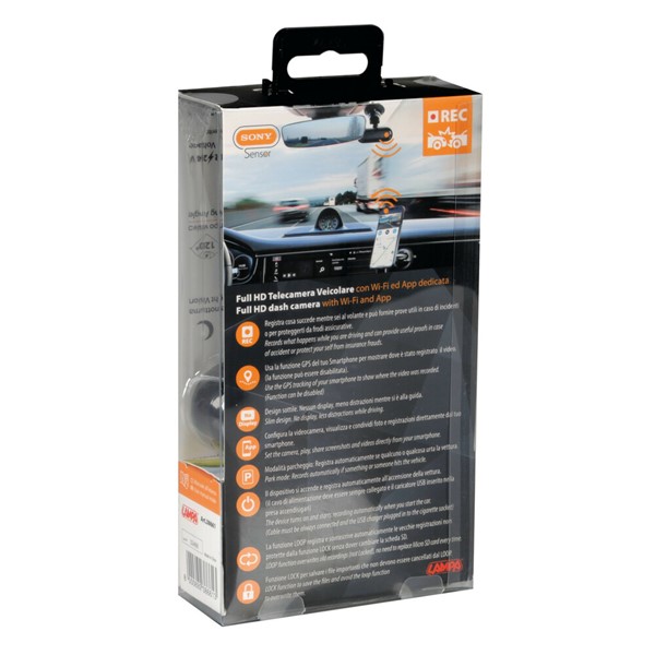 Video recorder 1080p med Wi-fi och App - 12/24v Lampa 979938661 Lampa