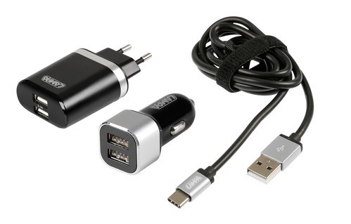 3 in 1 Usb-laddare - 12/24v + 230v, Universal Lampa 979938853 Lampa