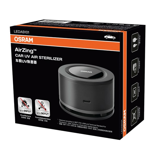 Luftrenare Osram Airzing Mini, Universal 5.0V Lampa LEDAS101 Lampa