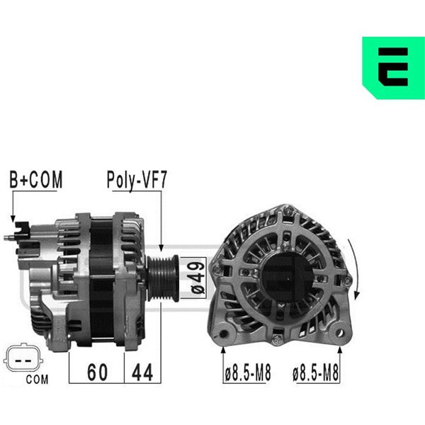 Generator 14V 185A Era oem Oem 209010 ERA OEM