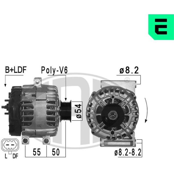 Generator 14V 140A Era oem Oem 209012 ERA OEM