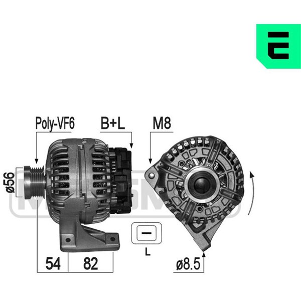 Generator 14V 160A Era oem Oem 209055 ERA OEM