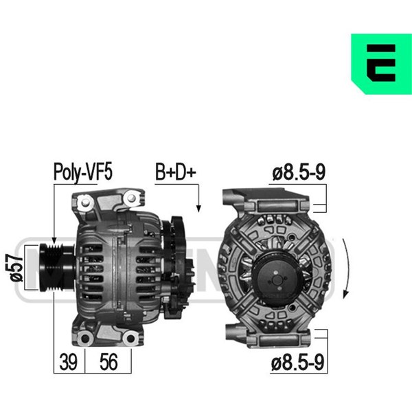 Generator 14V 120A Era oem Oem 209058 ERA OEM
