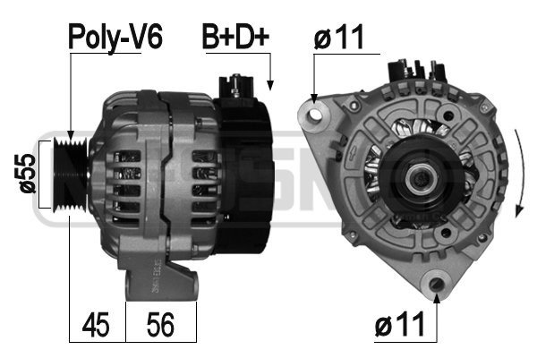 Generator 14V 90A