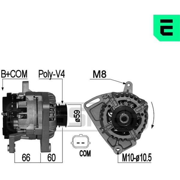 Generator 14V 86A Era oem Oem 209075 ERA OEM