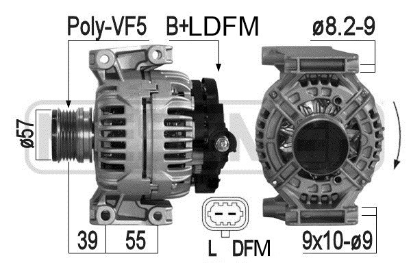 Generator 14V 100A