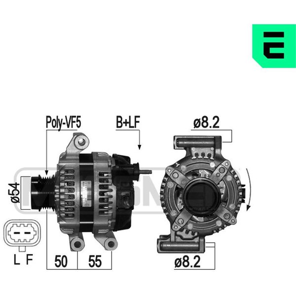 Generator 14V 150A Era oem Oem 209137 ERA OEM