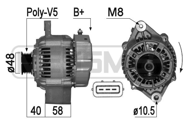 Generator 14V 70A