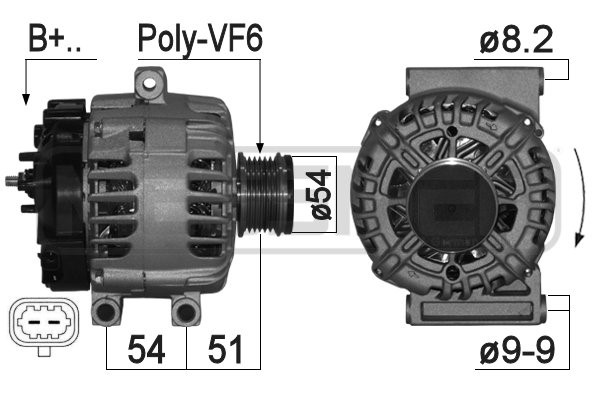 Generator 14V 120A