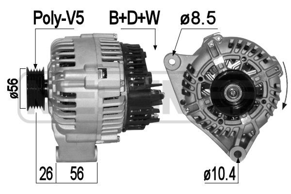 Generator 14V 90A