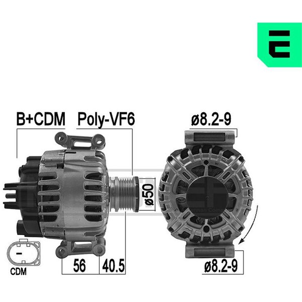 Generator 14V 150A Era oem Oem 209166 ERA OEM