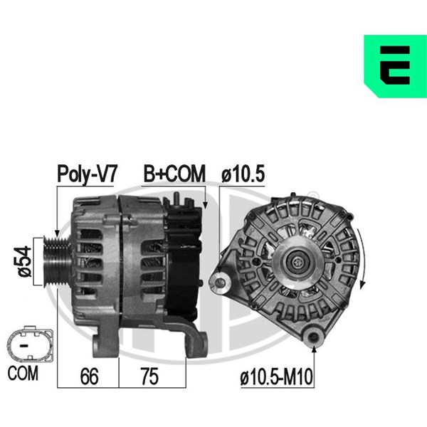 Generator 14V 180A Era oem Oem 209169 ERA OEM
