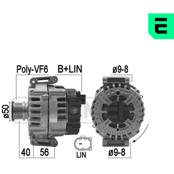 Generator 14V 180A Era oem Oem 209175 ERA OEM