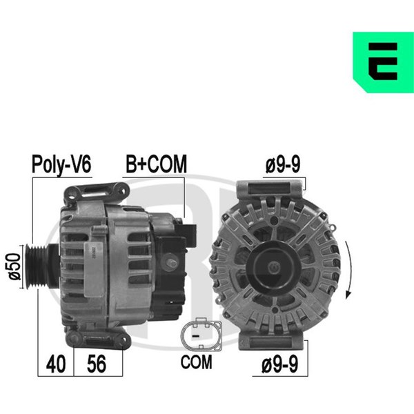 Generator 14V 180A Era oem Oem 209182 ERA OEM