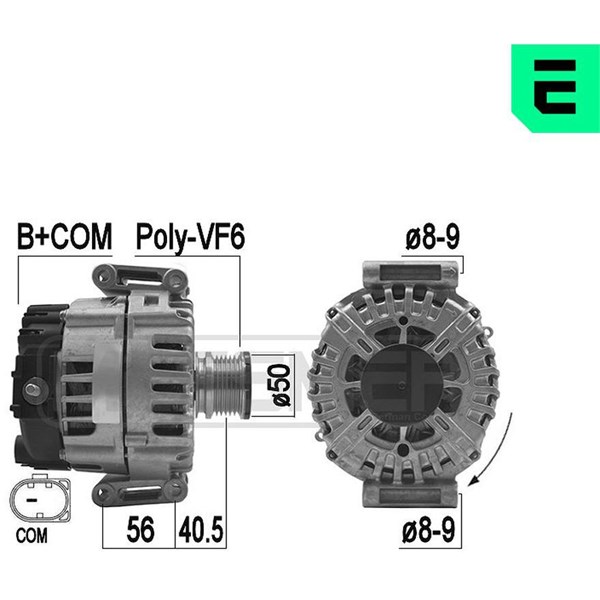 Generator 14V 180A Era oem Oem 209184 ERA OEM