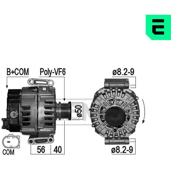 Generator 14V 180A Era oem Oem 209185 ERA OEM