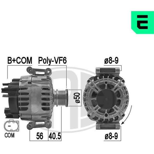 Generator 14V 120A Era oem Oem 209221 ERA OEM