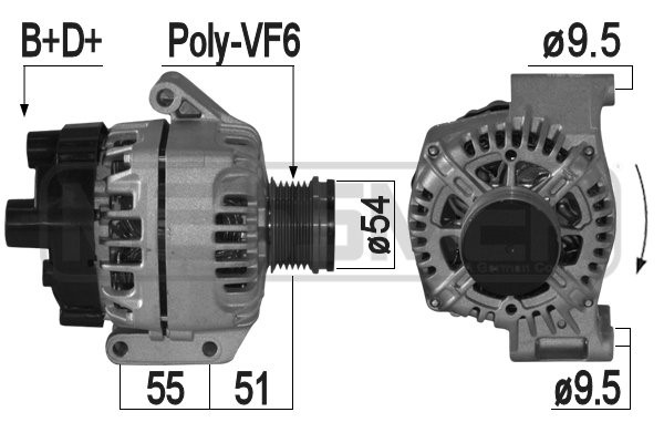 Generator 14V 120A
