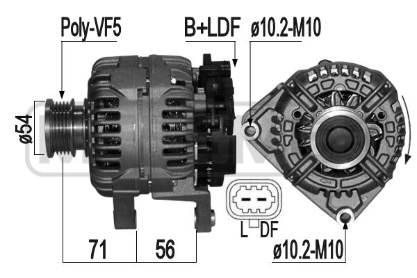 Generator 14V 120A